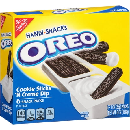 Nabisco Handi-Snacks Oreo Cookie Sticks 'n Creme Dip, 1 oz, 6 count