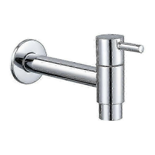 Brass Wall Mounted Faucet for Cold Water, Basin, Mop, Washing Machine Taps, Garden Taps, Chrome Finish P20250110768
