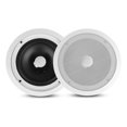 thumbnail image 1 of Bocinas 8" Empotrables de Techo y Pared Pyle, Sonido 2 Vías 300W Máximo, Altavoces con Tweeter de Titanio, Ideales para Cine en Casa y Música, Blanco, 1 of 7