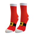 thumbnail image 1 of Chaussettes Rouges Imprimé de Noël pour Hommes Ou Femmes Performance Décontractée Coton Sport Loisirs Chaussettes Chaudes, 1 of 4
