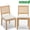 Beige - Style 3, variant on GAKMCIL Louis Fabric Upholstered Dining Chair with Square Backrest and Exquisitely Carved French Solid Wood Frame, Density Foam, Steel Spring Lining, Weight Capacity:300lb, Gray (Set of 2)