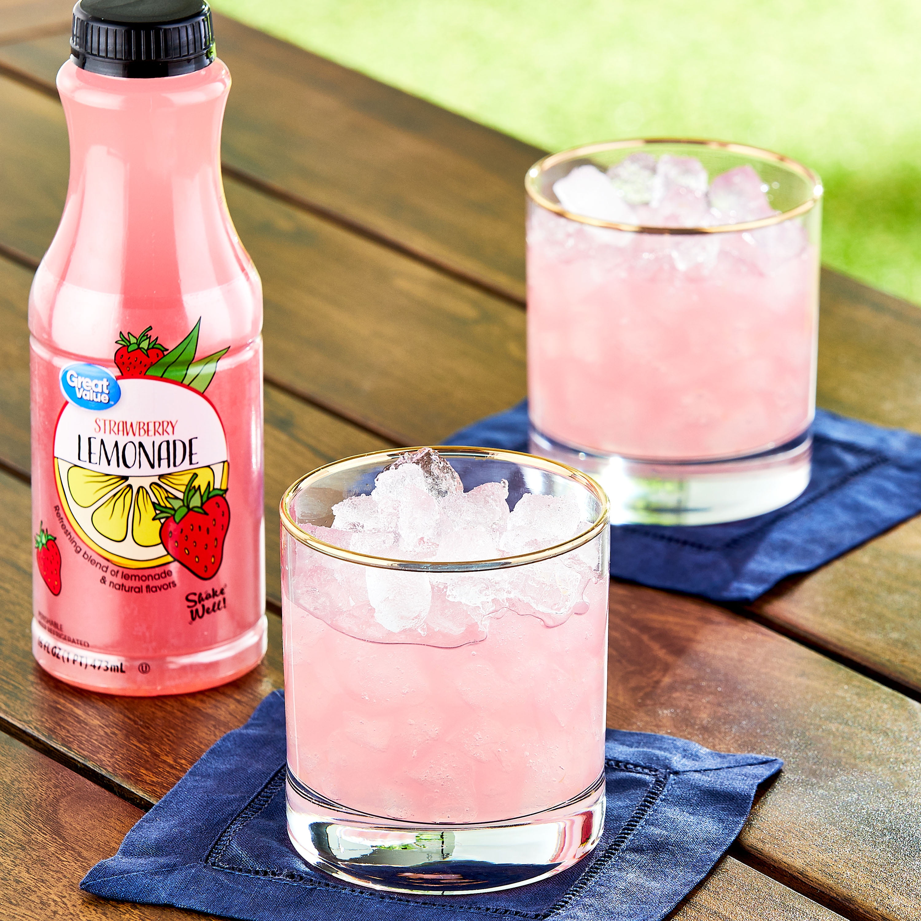 Great Value Strawberry Lemonade, 16 fl oz