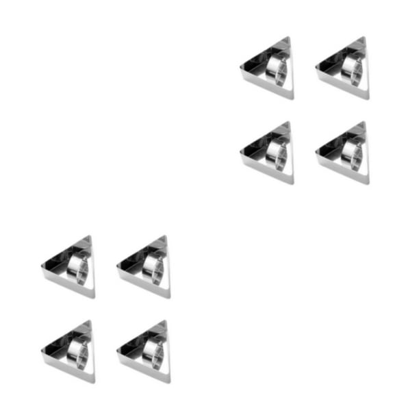 Toystoory Surtido de moldes para tartas de 4 piezas, molde portátil de acero inoxidable para Mousse, herramienta para hornear, accesorio de Triangular 2Conjunto
