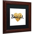 thumbnail image 2 of Trademark Fine Art "Beautiful On White" Canvas Art by Lisa Powell Braun, Black Matte, Wood Frame, 2 of 4