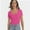 Hotpink, variant on Women's Scoop Neck Short Sleeve T Shirt Slim Fit Sexy Tops