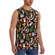 thumbnail image 2 of Fotbe Mushrooms Men's Camiseta sin Mangas Estampada para Hombres, Playera Casual para Gimnasio, Entrenamiento, Playa-Large, 2 of 7