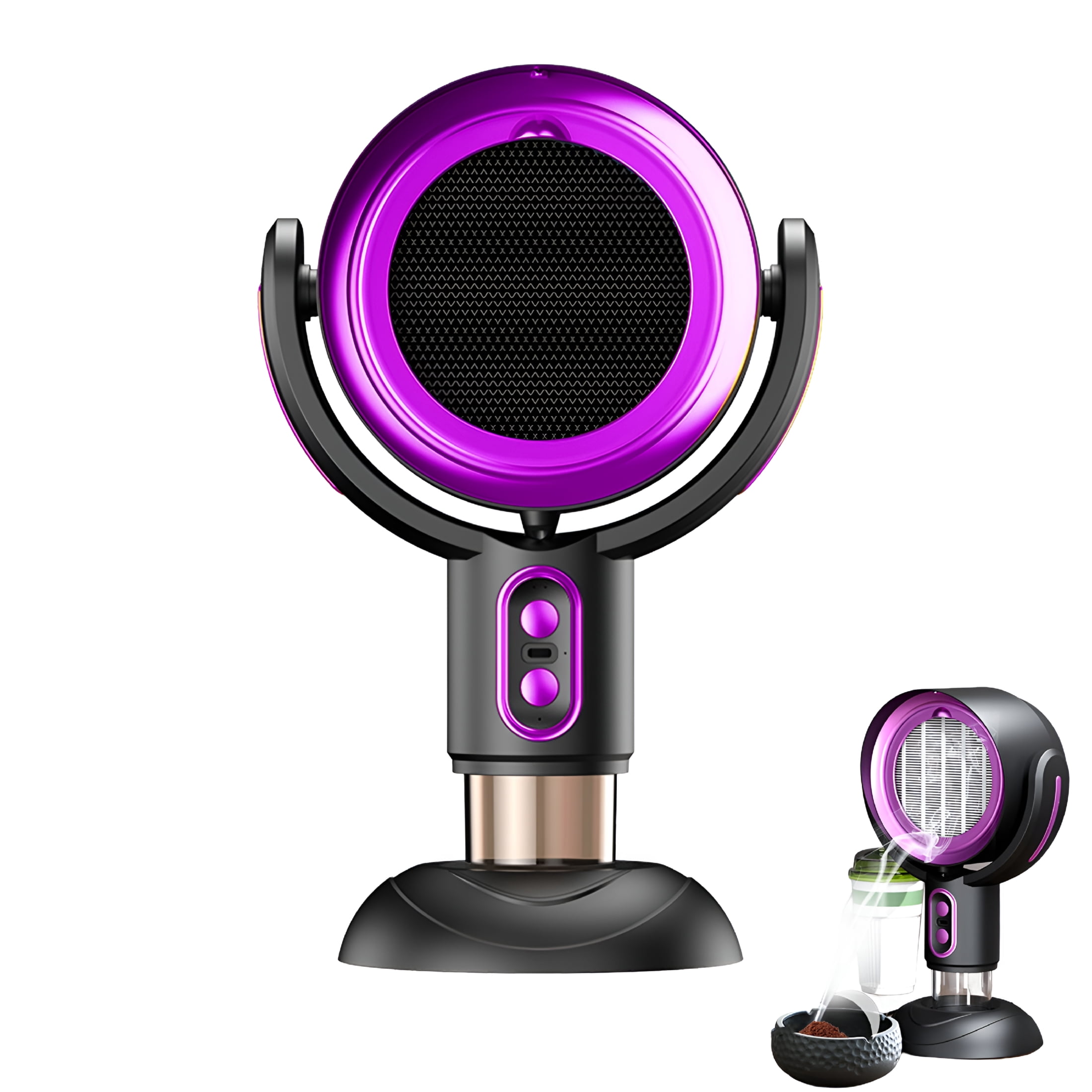 HIBIBUD Smoke Fan for Indoors Portable Fan with Super Suction Smoke Purifier Filters Negative Ion Fan Smoke Usb Smoke Extractor
