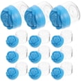 thumbnail image 1 of 12 piezas de plástico Tapa de rosa de plástico Jares de crema de crema facial Jares de crema facial vacío Recipientes de crema de viaje 20G, 1 of 6