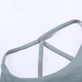 thumbnail image 7 of Women V Neck Sports Bras CrissCross Strappy Wirefree Padded Low Yoga Gym Bra Workout Crop Tops Sports Bra Spaghetti Strap but Not Forgiven Womens Workout Pack The Jelly Running Bras for Women Long, 7 of 7