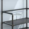 thumbnail image 4 of Coat Shoe Rack, 5 Tier Entryway Coat Rack Coat Shoe Storage Rack, 175Cm Floor Coat Rack Simple Coat Rack, 5 Tier Shoe Organizer with Coat Rack, 4 of 7
