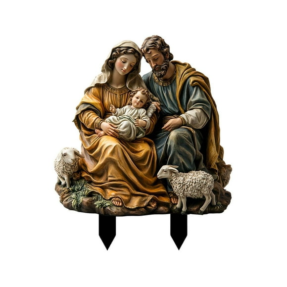 fsxdhpcsgfc God's Family Garden Stake Outdoor Acrylic Ground Insert For Potted Patio Non Powered New Year's Day Occasion Flower Theme Ldeal For Outdoor Use Yard Signs Customized Letters Seasonal