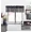 CHARCOAL GRAY, variant on Gorgeous Home Linen Burgundy 1pc Semisheer Solid Faux Silk Rod Pocket Straight Window Valance 55"in Wide X 18"in Length