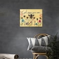 thumbnail image 5 of Farmhouse Bee Decor Wall Art Rustic Country God Says You Are Flower Pictures Wall Decor Canvas Painting Prints Artwork Home Decorations Framed for Bathroom Kitchen Bedroom Living Room 16"x12", 5 of 6