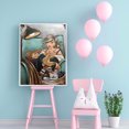 thumbnail image 4 of 5D mosaico felicidad mujer gorda Kit DIY taladro redondo completo diamante pintura artesanal FLhrweasw Nuevo, 4 of 9