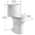 thumbnail image 3 of Kohler K-3946 Adair 1.28 Gpf One-Piece Elongated Comfort Height Toilet - Grey, 3 of 7