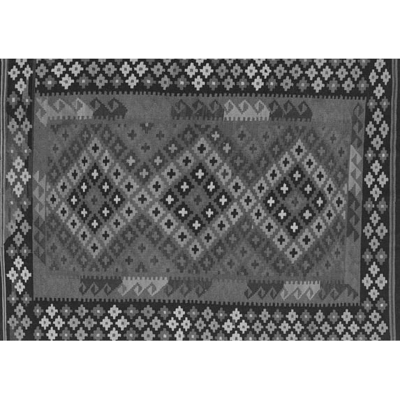Ahgly Company Indoor Rectangle Southwestern Gray Country Area Rugs, 5' x 8'
