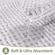 thumbnail image 3 of Chenilla Tapete de Baño,24x36 Pulgadas Antideslizante Felpa Lanudo Alfombra de Baño,Extra Suave Absorbente Alfombrilla para Suelo,Bañera y Ducha,Lavabo,Tocador,Blanco, 3 of 7