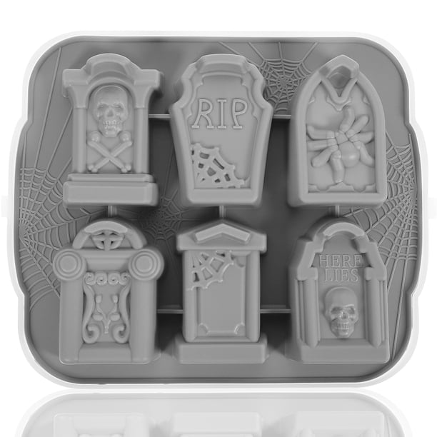 Molde de cubo de hielo de Halloween Ataúd Cubo de hielo Bandeja Halloween Halloween Molde de hielo a prueba de polvo