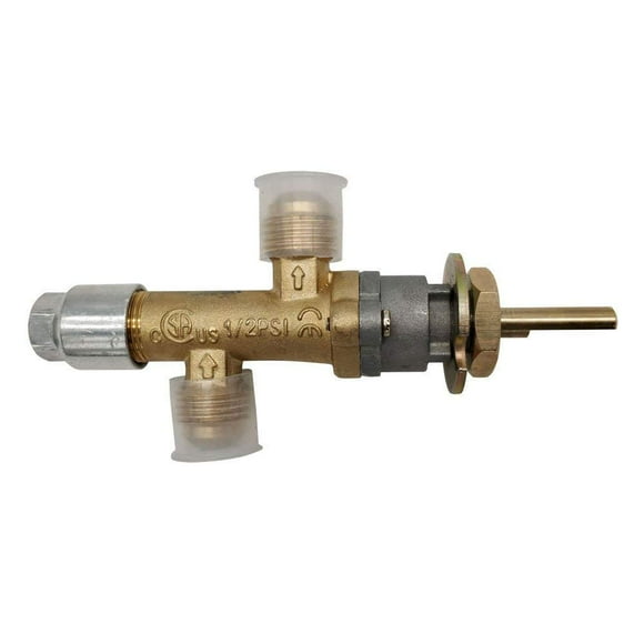 MENSI Foyer au Propane Évasé Mâle 5/8-18UNF & Chauffage Valve de Contrôle Principale de Cheminée Basse Pression avec Défaillance de Flamme Sécurité Basse Pression Valve Thermoélectrique Non Universelle Sans Port Pilote