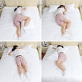 thumbnail image 3 of PiccoCasa 2Pcs Zippered Pillow Cases Breathable Egyptian Cotton, Queen White, 3 of 7