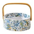 thumbnail image 3 of Bandeja de tocador de cesta de frutas Centro de mesa adornado elegante decorativo reutilizable cerámica portátil portátil organizador de maquillaje, 3 of 8