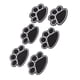 thumbnail image 5 of Parches bordados, 12 Uds. Parches para planchar, bonitos parches negros con forma de pata de cachorro, parches fáciles de planchar para ropa DIY, bolsos, zapatos, faldas, 5 of 5