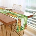thumbnail image 7 of GZHJMY Tropical Pineapple Leaves Table Runner Machine Washable Polyester Table Runner Rectangle Reversible Dresser Scarves Table Decor 13 x 70 Inch, 7 of 7