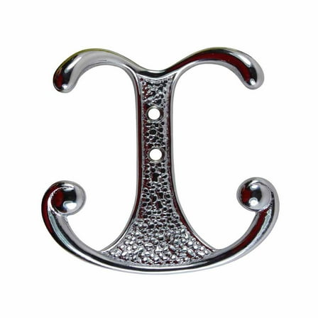 Double Robe Hook Chrome Solid Brass | Renovator's Supply