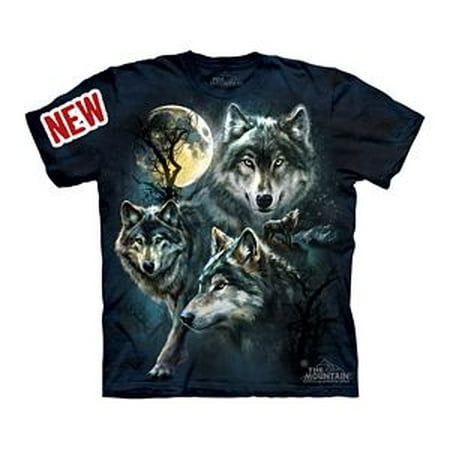 The Mountain - Moon Wolves Collage Youth T-Shirt by The Mountain - 15 ...