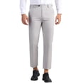 thumbnail image 1 of Pantalones de vestir INSPIRE CHIC para hombres, con frente plano y cintura expandible, pantalones de trabajo y negocios, 32 gris, 1 of 5