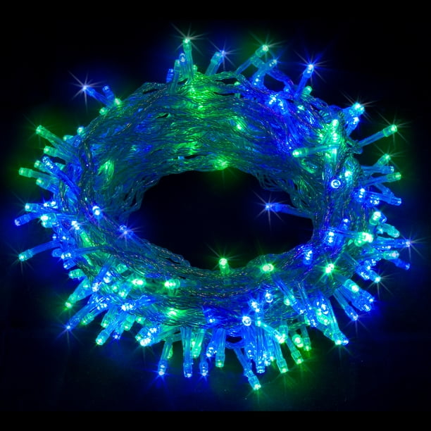 Serie Luz 300 Leds YANKON 14 Metros Control 8 Secuencias de luz Decorativo Verde azul