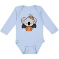 thumbnail image 3 of Inktastic Halloween Koala, Cute Koala, Baby Koala, Pumpkin, Bat Wings Boys or Girls Long Sleeve Baby Bodysuit, 3 of 5