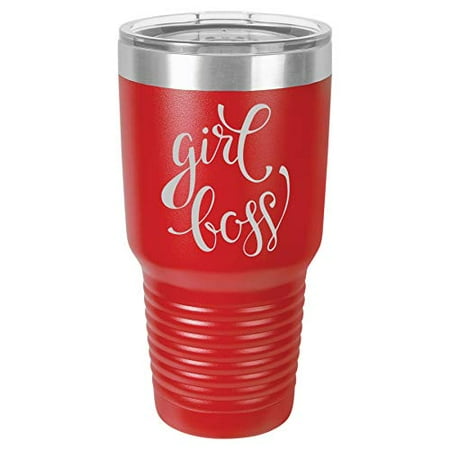 

Tumbler Stainless Steel Vacuum Insulated Travel Mug Girl Boss (Red 30 oz)