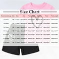 thumbnail image 3 of Atogsazn Children's Girls Summer 2 Piece Clothes Set Kids Cotton Short Sleeve Tshirt Shorts Outfit Fashion 05-Pink 7-8 Years on Clearance, 3 of 4