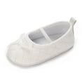 thumbnail image 6 of Baby Girls Mary Jane Shoes Bowknot Quilted PU Princess Flats Casual Walking Shoes for Newborn Infant Toddler, 6 of 9