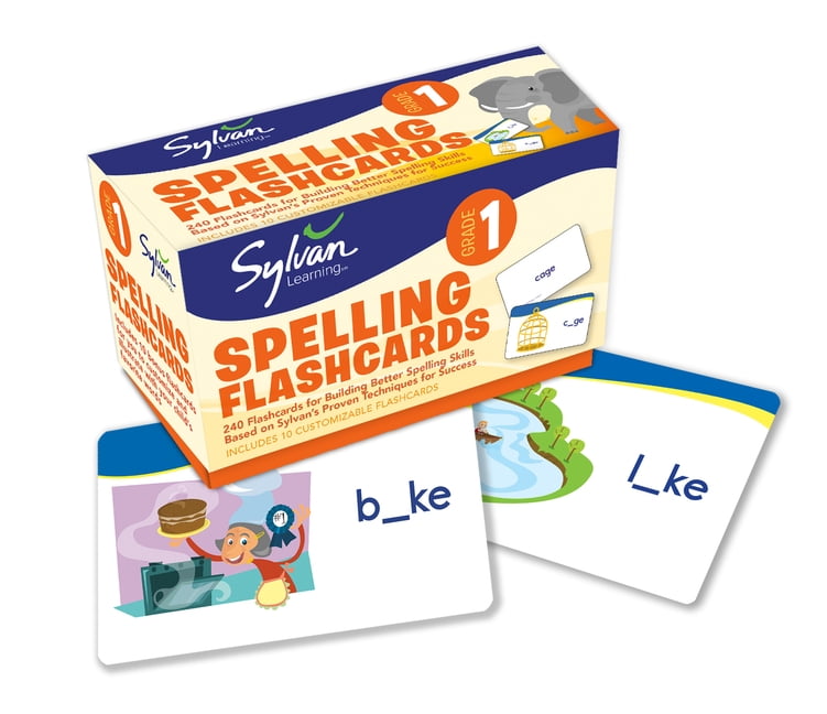 Sylvan Language Arts Flashcards: 1st Grade Spelling Flashcards: 240 ...