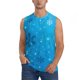 thumbnail image 1 of Fotbe Winter With Snowflakes Men's Camiseta sin Mangas Estampada para Hombres, Playera Casual para Gimnasio, Entrenamiento, Playa-X-Large, 1 of 7