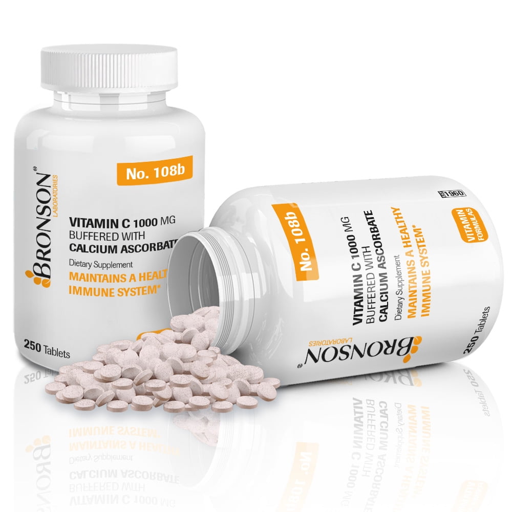 Bronson Vitamin C 1 000 Mg Buffered With Calcium Ascorbate 250 Tablets Walmart Com Walmart Com Bronson Vitamin C 1 000 Mg Buffered With Calcium Ascorbate 250 Tablets Walmart Com Walmart Com