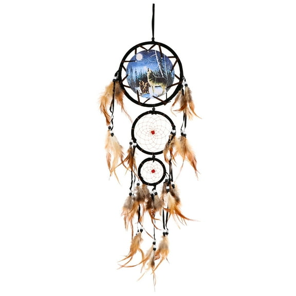 MLINS  Home Decor Wolf Dream Catcher Photo Decoration Beautiful Dreamcatcher