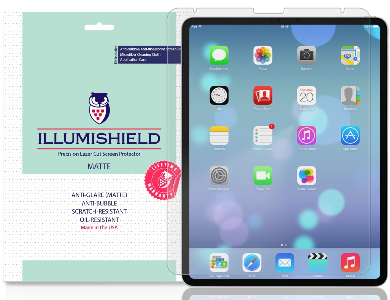 2x iLLumiShield Matte Screen Protector AntiGlare for iPad Pro 12.9