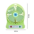 thumbnail image 3 of ToyKingdee Portable USB Rechargeable Fan Three Speed Cool Air Car Room Home Office Quiet Outdoor Fan Desktop Mini Fans Summer Cooling, 3 of 9