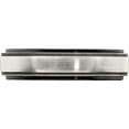 thumbnail image 4 of Black Ti & Sterling Silver Satin & Polished Milgrain Band, 4 of 5