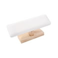 thumbnail image 3 of Almohada de mano para uñas, reposamanos para uñas, herramienta de accesorios para decoración de uñas, cuero PU con Base de madera para el hogar, salón blanco Yinane Reposabrazos para uñas, 3 of 8