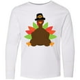 thumbnail image 3 of Inktastic Thanksgiving Pilgrim Turkey Long Sleeve Youth T-Shirt, 3 of 5