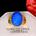 thumbnail image 2 of Alberta Simulated Blue Fire Opal Ring Womens by Ginger Lyne Collection, 2 of 6