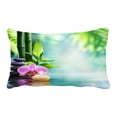 thumbnail image 1 of EREHome Spa Candle Stone Bamboo Nature Water Pillow Case Cover Set 20x30 Inch, 1 of 1