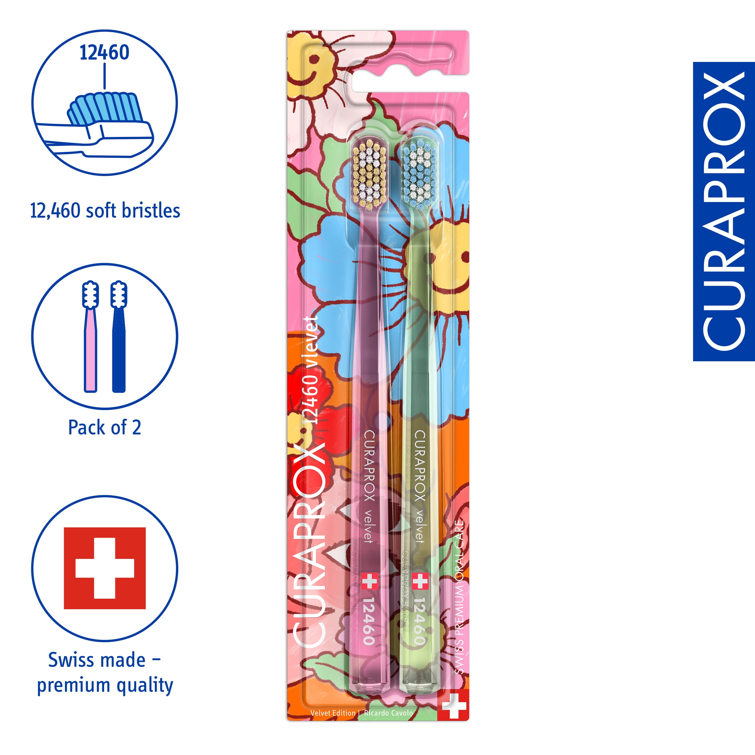 CS 12460 Velvet Edition 2025, 2 pcs, Ultra Soft & Gentle Toothbrush