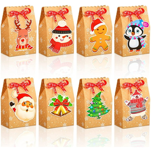Boîte cadeau pour Noël - 10 x 10 x 10 cm - Modèle au choix - Jour de Fête -  Cadeaux - Boutique Jour de fête