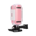 thumbnail image 4 of Videocámara A Prueba De Agua, Cámara Deportiva, Portátil, Liviana, Fácil De Operar Con Base De Transferencia Para Viajar, Esquiar, Surfear, Bucear Cergrey Rosa, 4 of 8