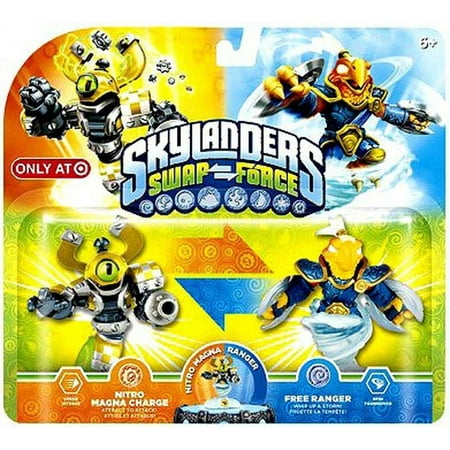 Skylanders Swap Force Exclusive 2 Pack Nitro Magna Charge & Free Ranger (Swap-Able)